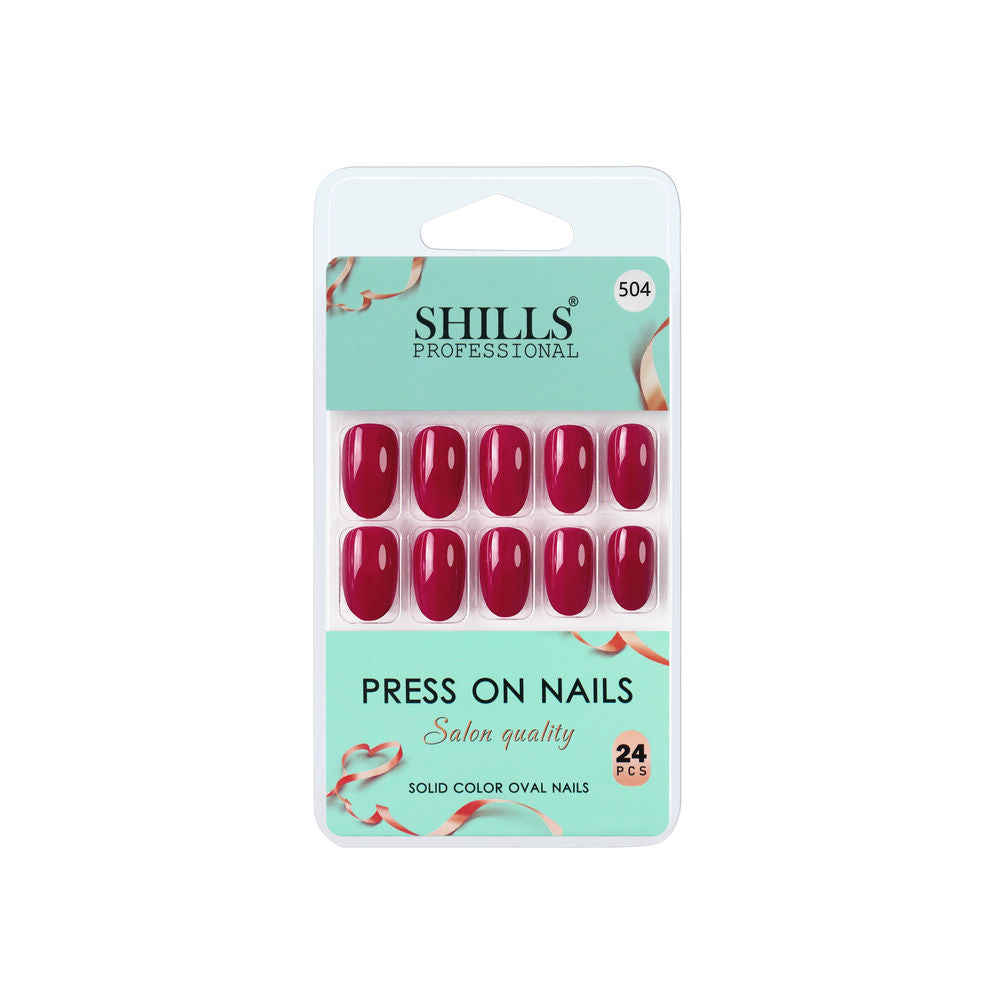 Shills Professional Reusable Press On Nails Oval - SPN504 | Grocsy