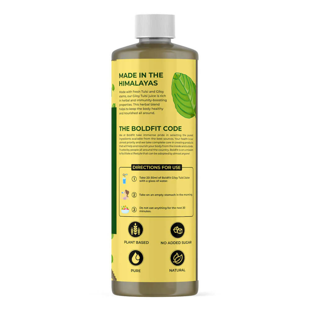 Boldveda Cold Pressed Tulsi Giloy Juice | Grocsy