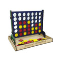 Kraftsman Get-4 In A Row Or Get-In-Line Wooden Game Of Strategy Game | Grocsy