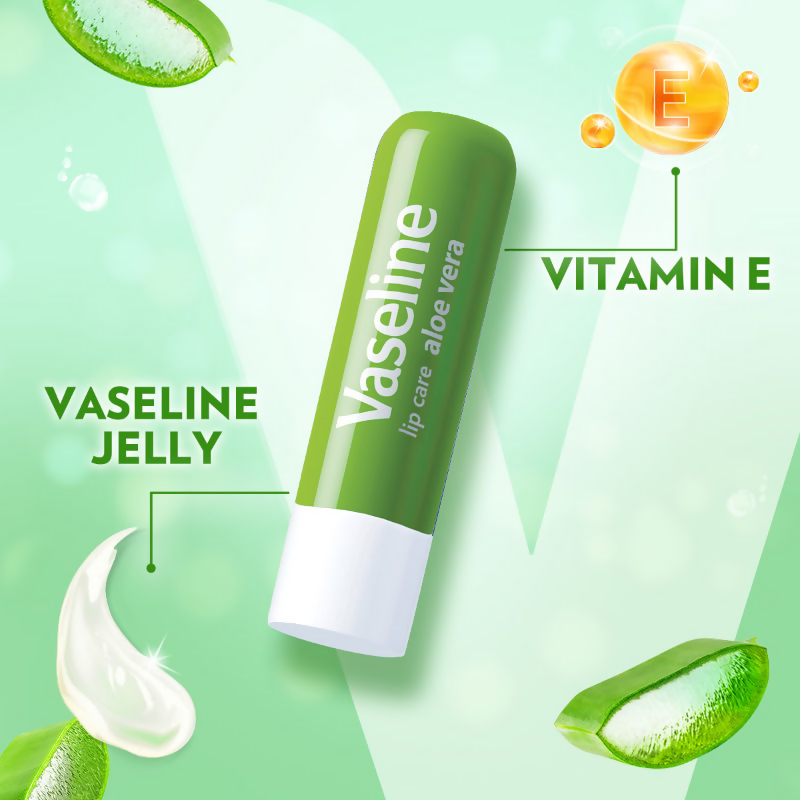 Vaseline Lip Care Lip Balm Stick - Aloe Vera | Grocsy