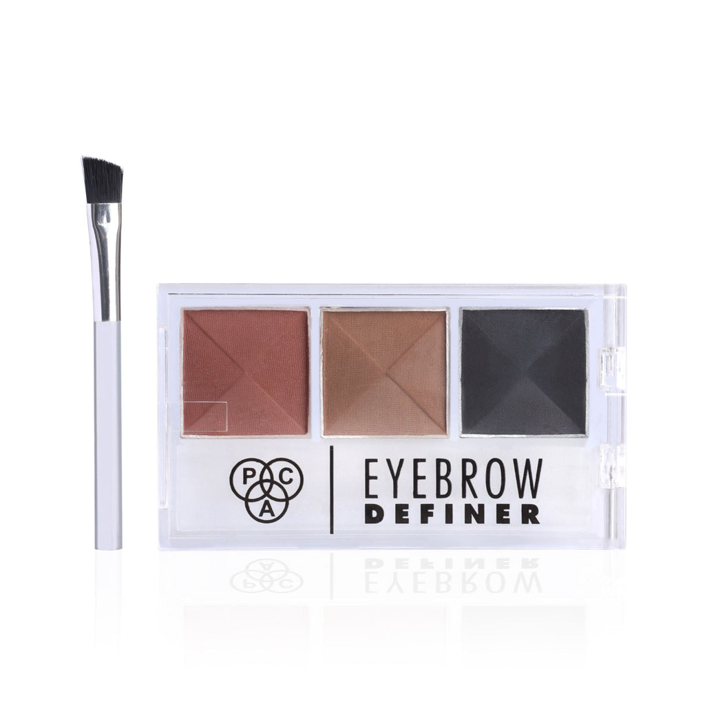 PAC Studio Eyebrow Definer Palette 3 colors - Fill, Sculpt & Define Natural Looking Brows | Grocsy