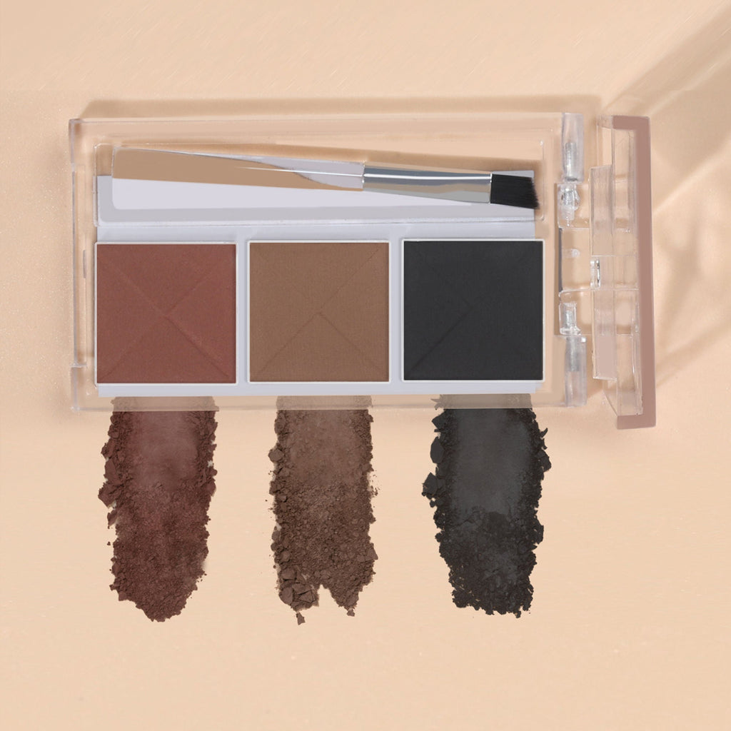 PAC Studio Eyebrow Definer Palette 3 colors - Fill, Sculpt & Define Natural Looking Brows | Grocsy