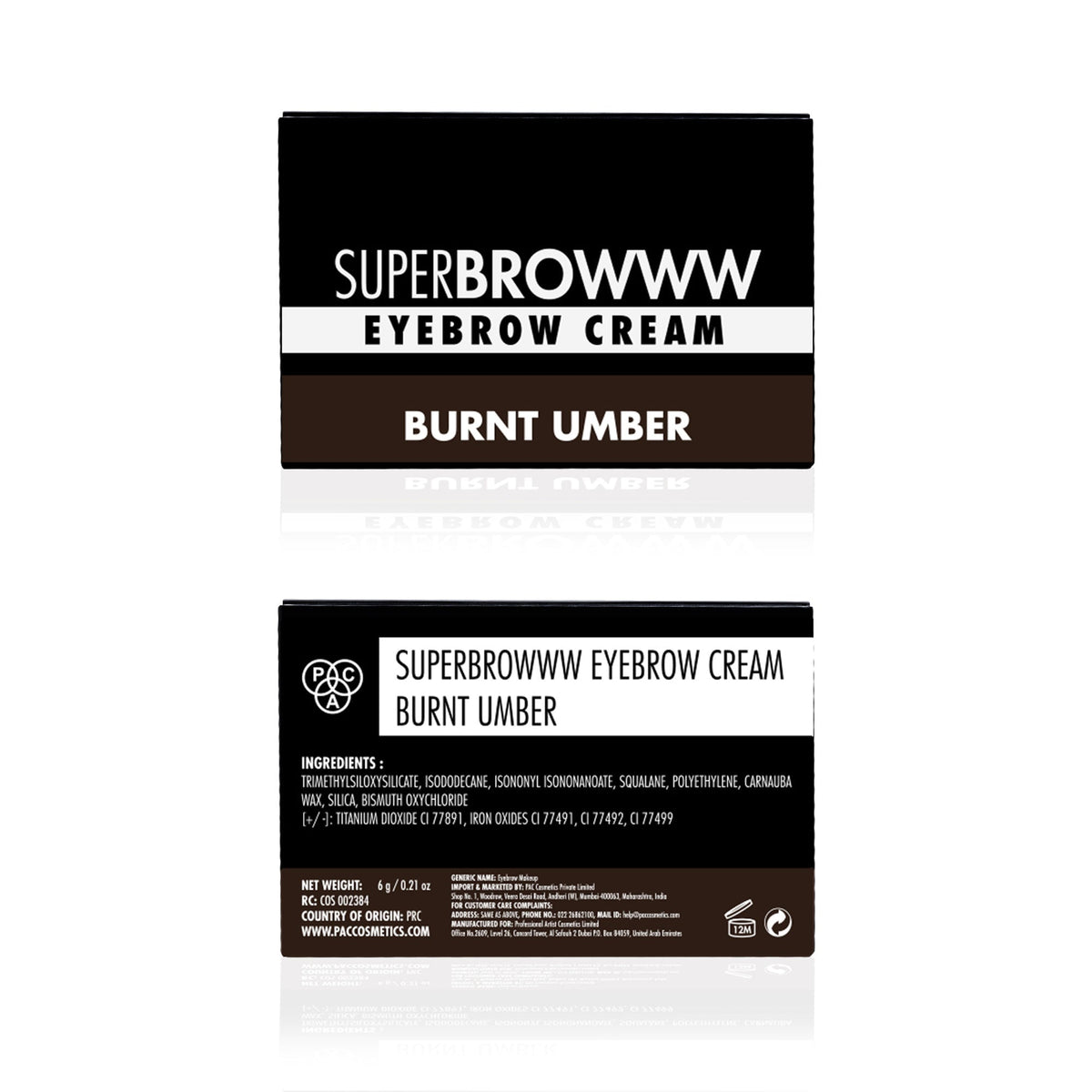 PAC Studio SuperBrowww Cream - 04 Burnt Umber | Grocsy