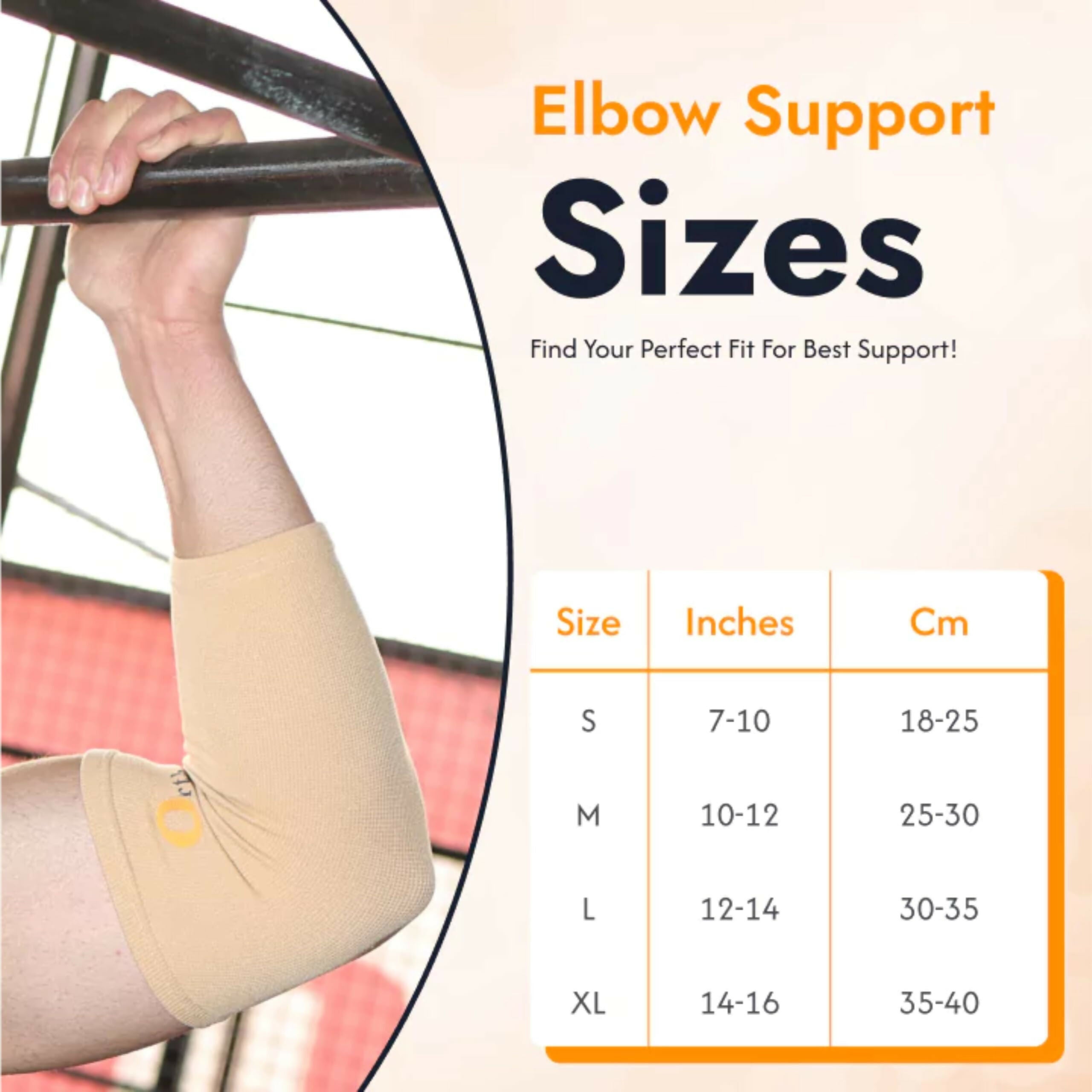 Orth-rem Elbow Support Brace For Men & Women (Pair) | Grocsy