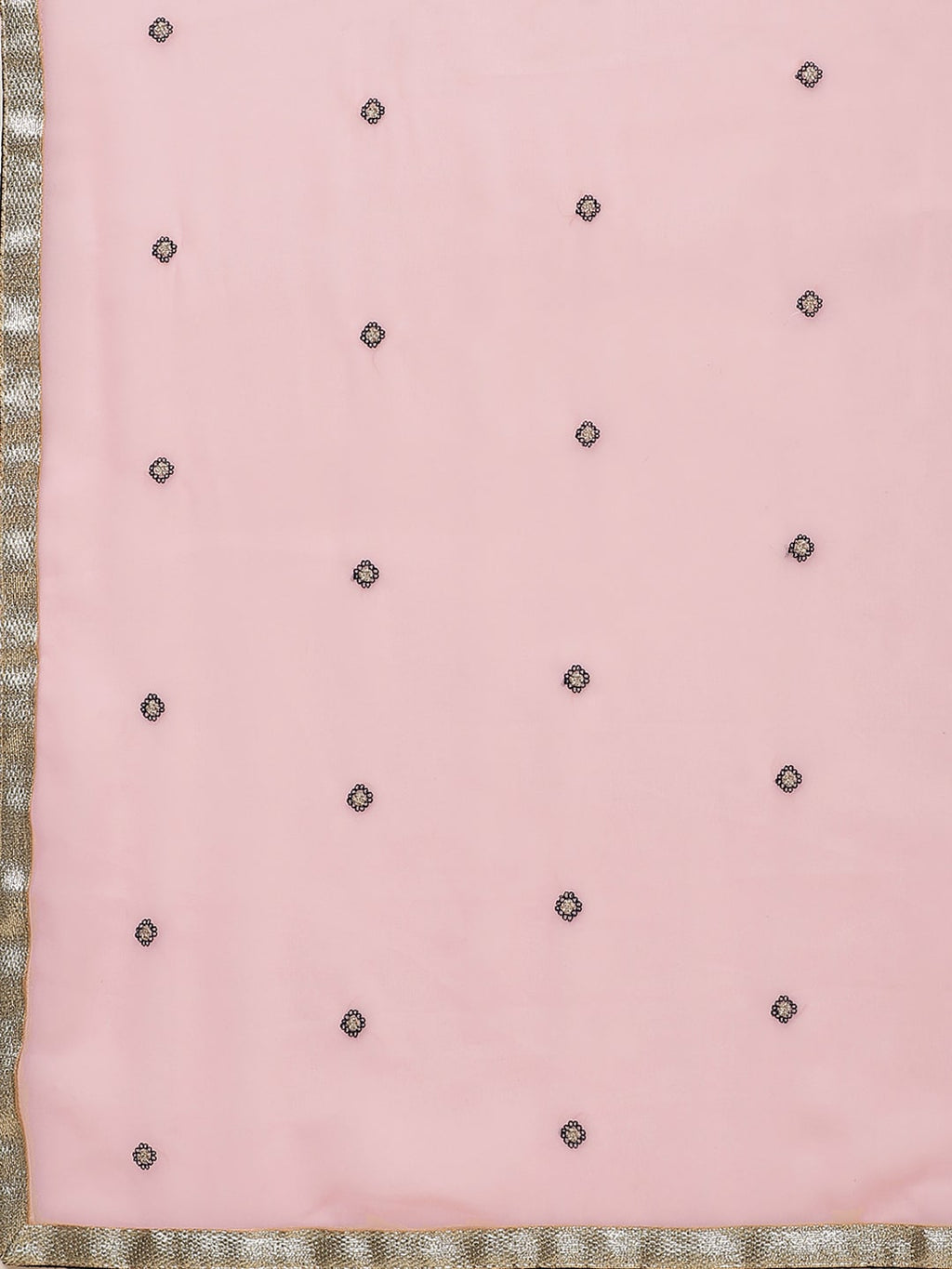 Saree Mall Pink & Navy Blue Embroidered Saree | Grocsy