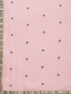 Saree Mall Pink & Navy Blue Embroidered Saree | Grocsy