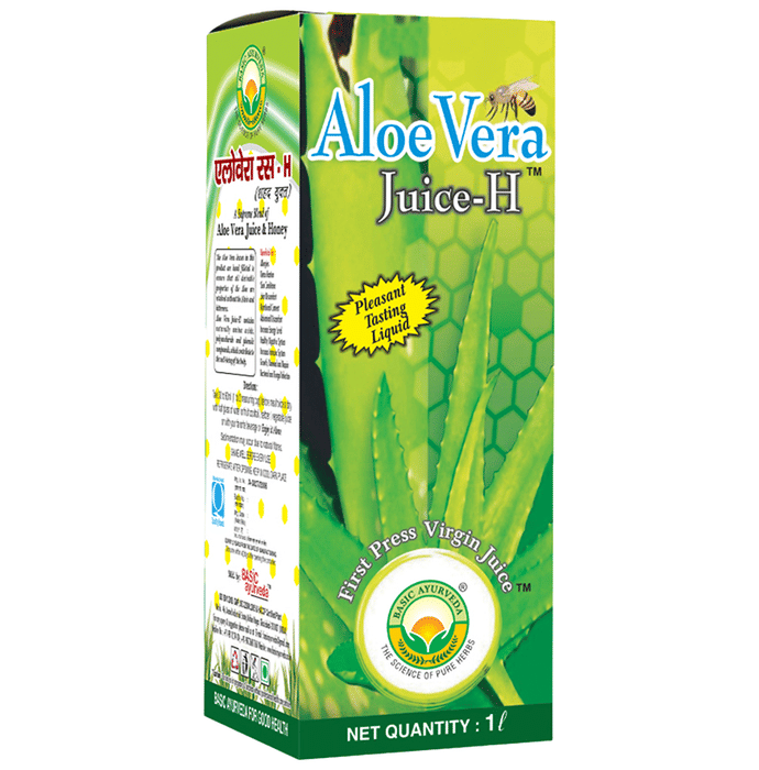 Basic Ayurveda Aloe Vera Juice with Honey | Grocsy