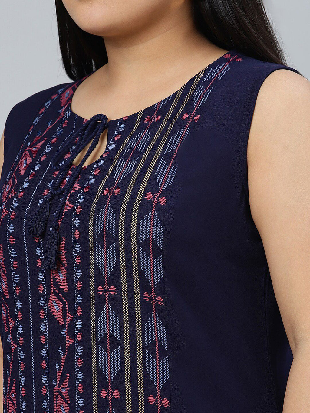 Sztori Plus Size Ethnic Motifs Printed Straight Kurta With Palazzos | Grocsy