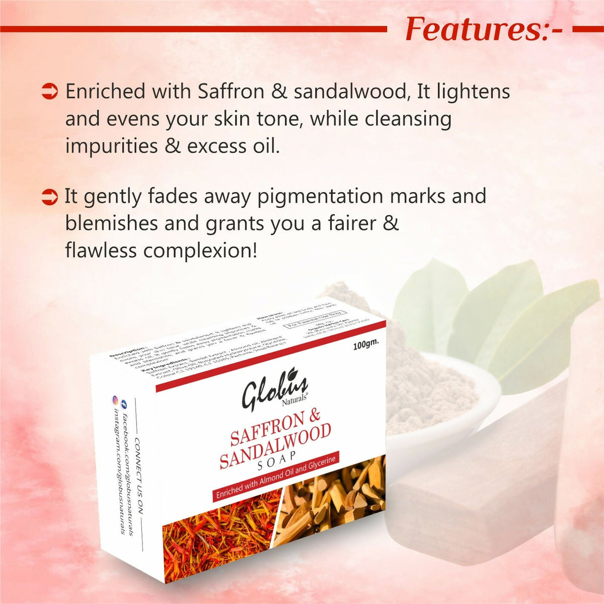 Globus Naturals Sandalwood Soap | Grocsy
