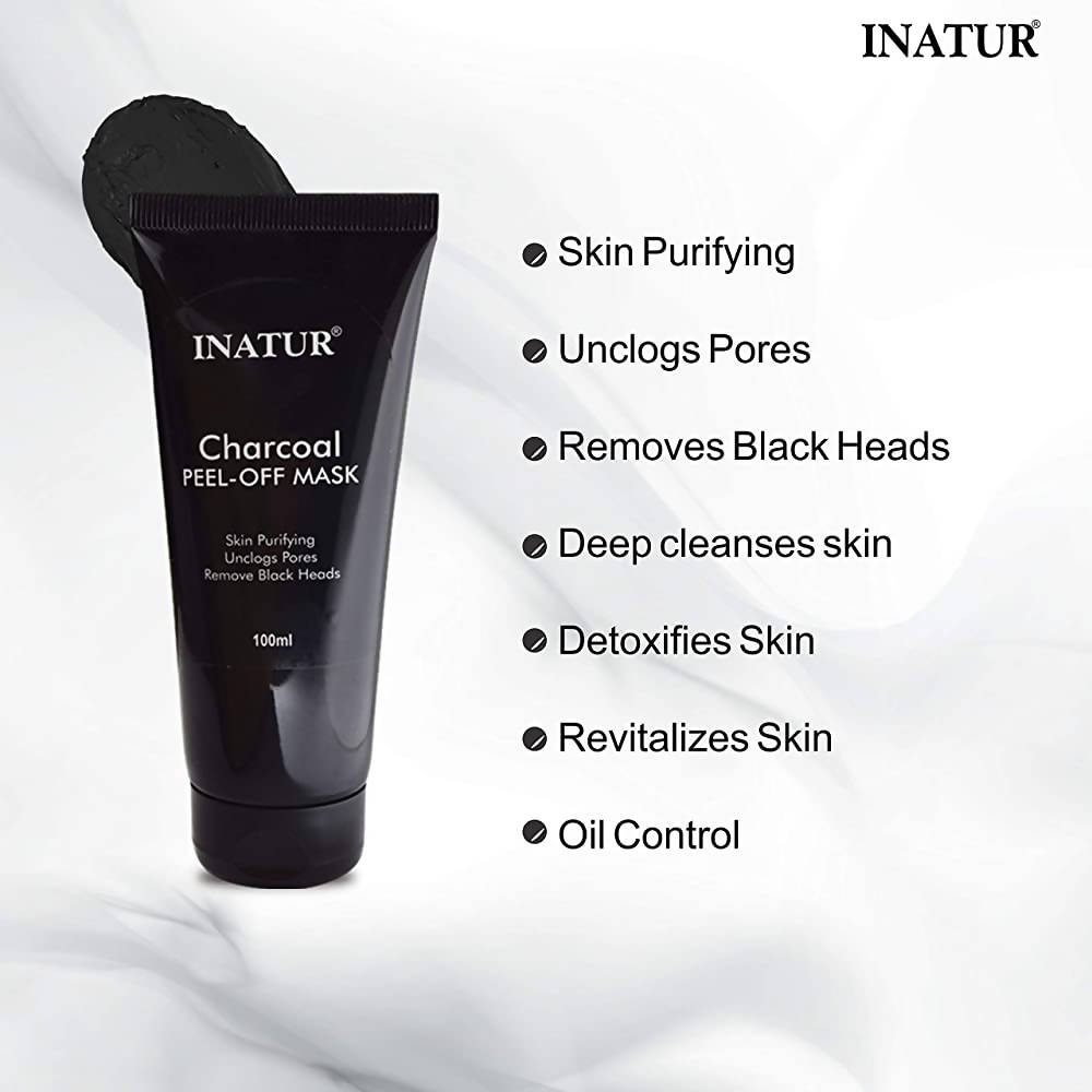 Inatur Charcoal Peel-Off Mask | Grocsy
