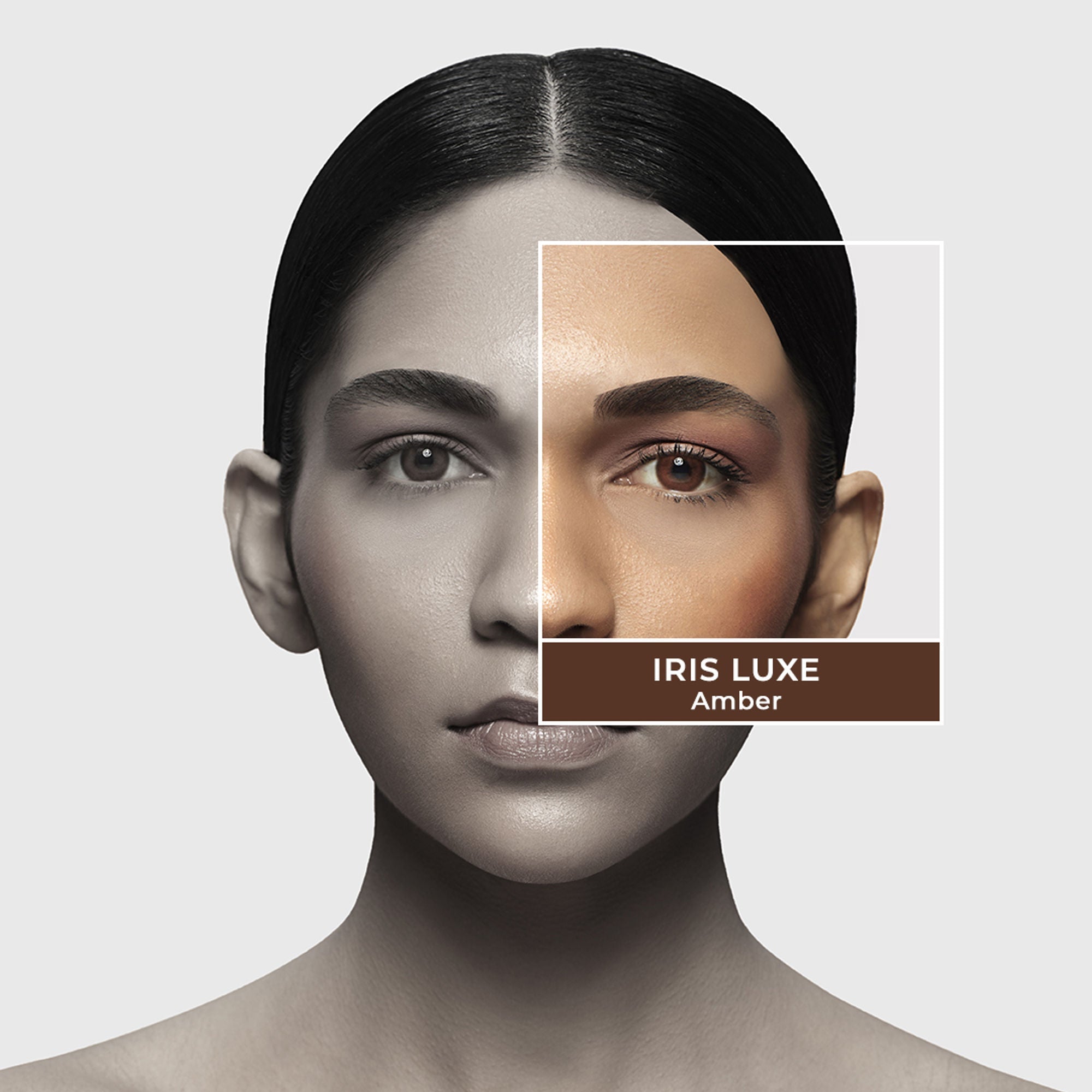 PAC Studio IRIS LUXE Daily Lenses Amber - Comfortable Natural Looking Lenses, Soft Non-Irritating | Grocsy