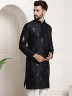Sojanya Ethnic Motifs Embroidered Thread Work Kurta | Grocsy