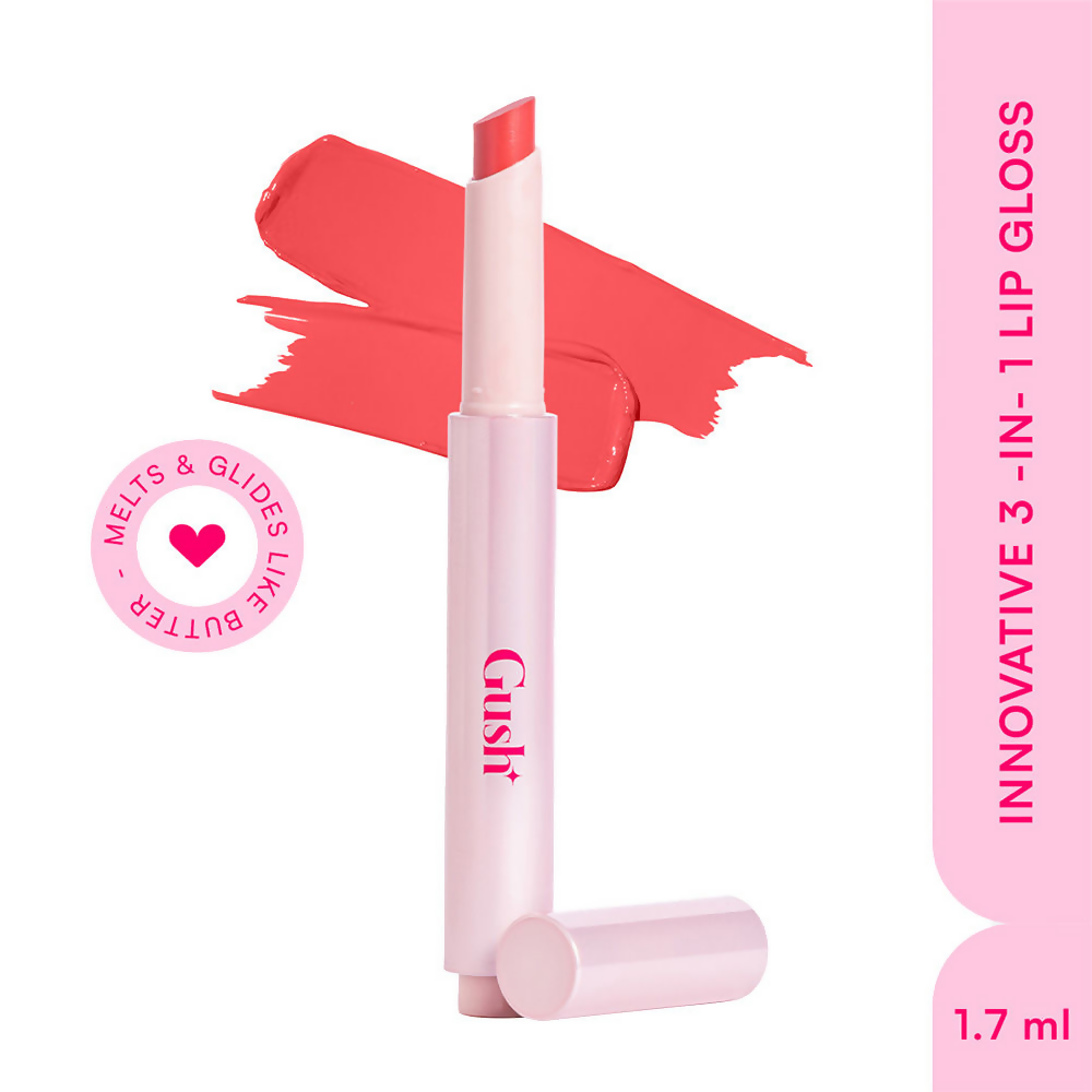 Gush Beauty Hybrid Gloss Butter Balm High Shine & Hydrating - Creamy Baby Pink | Grocsy