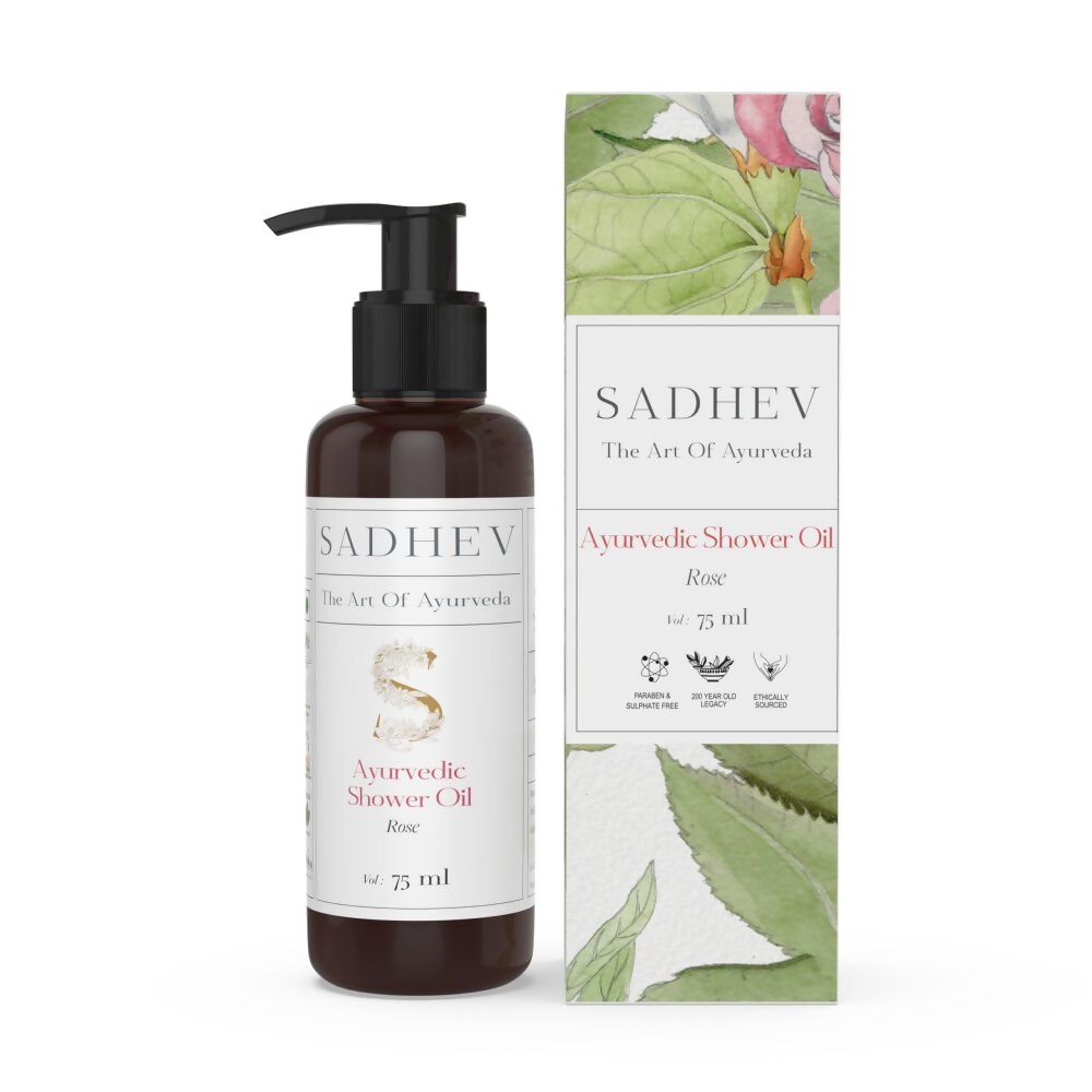Sadhev Ayurvedic Rose Shower Oil | Grocsy