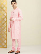 House of Pataudi Embroidered Regular Sequinned Rozana Kurta with Pyjamas | Grocsy
