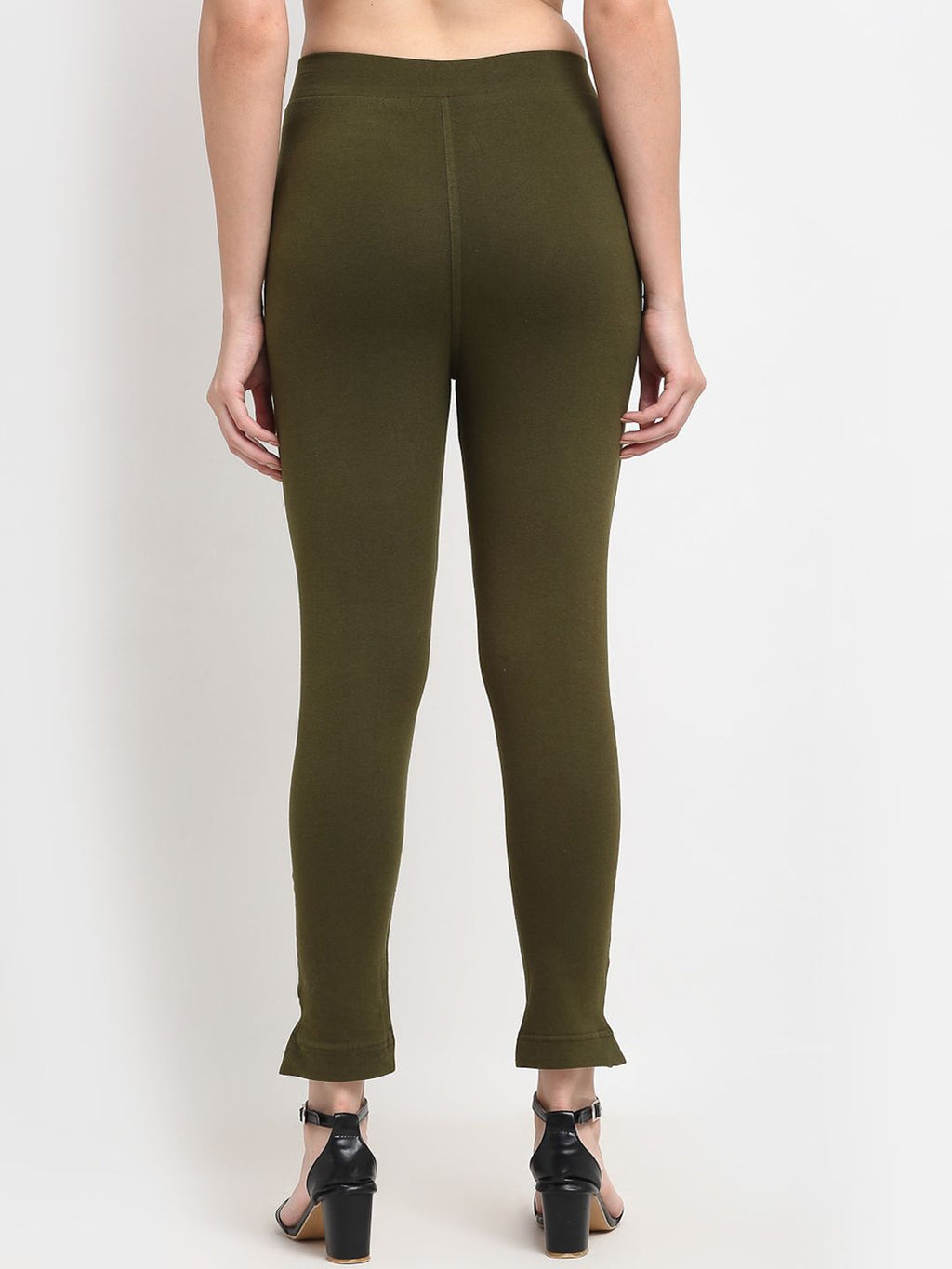 TAG 7 Women Maroon & Olive Green Pack of 2 Leggings | Grocsy