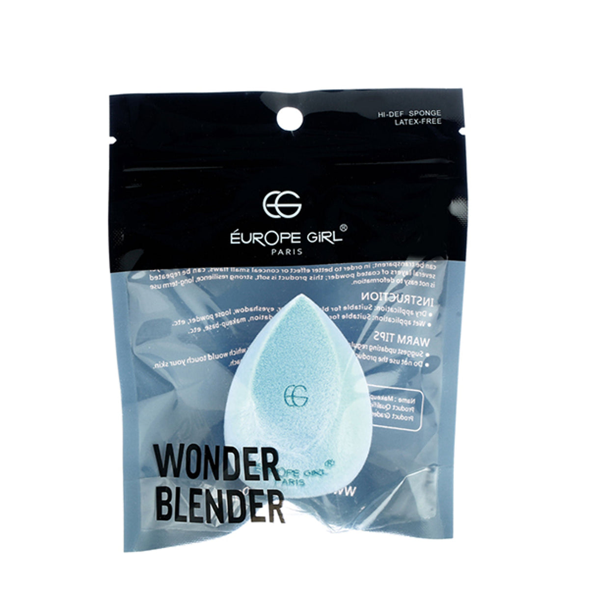 Europe Girl Micro Fiber Velvet Blender - Blue | Grocsy