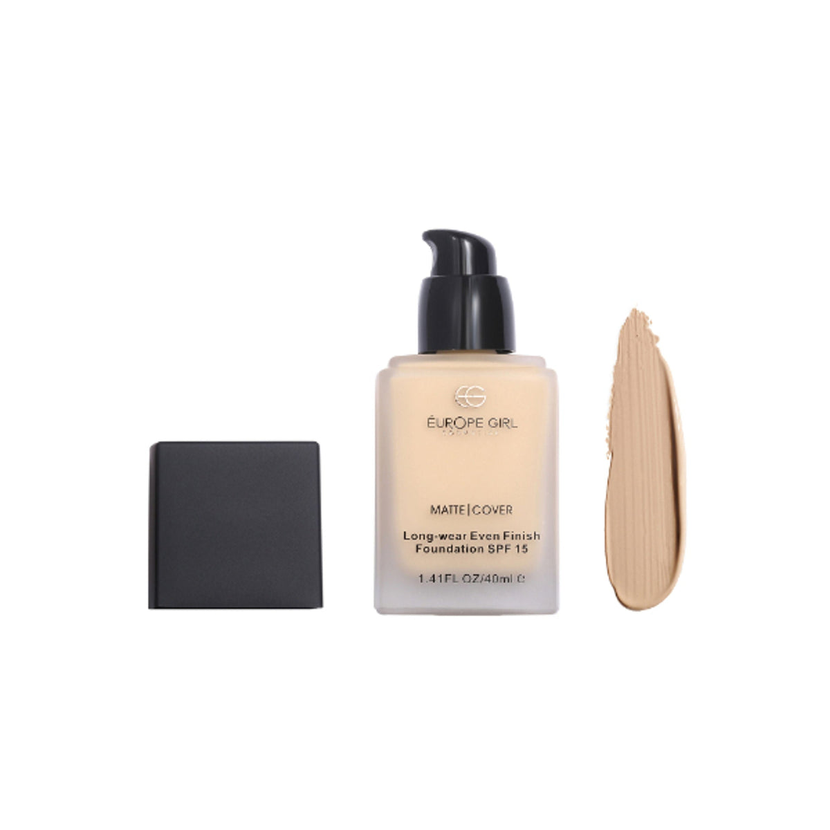 Europe Girl Matte Cover Foundation SPF 15 - 110 Light Yellow Undertone | Grocsy