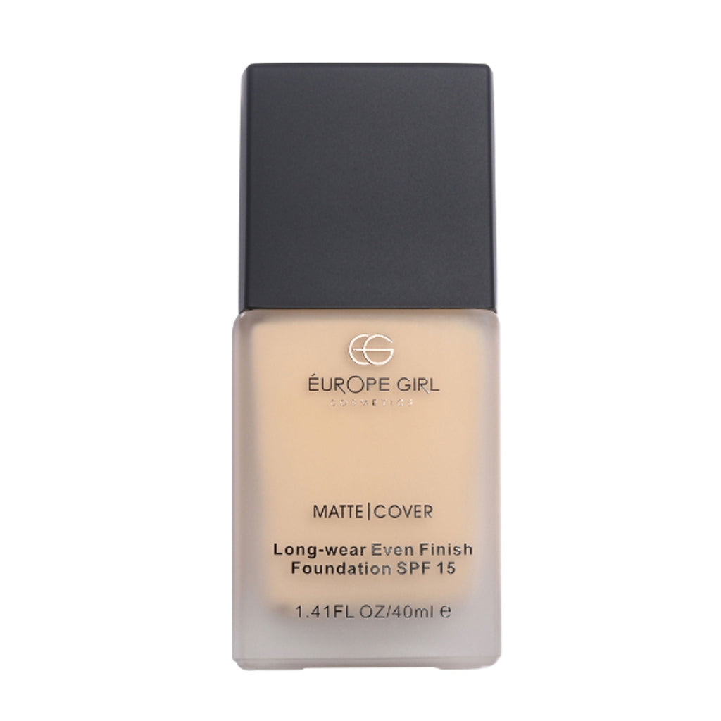 Europe Girl Matte Cover Foundation SPF 15 - 120 Light Medium Yellow Undertone | Grocsy