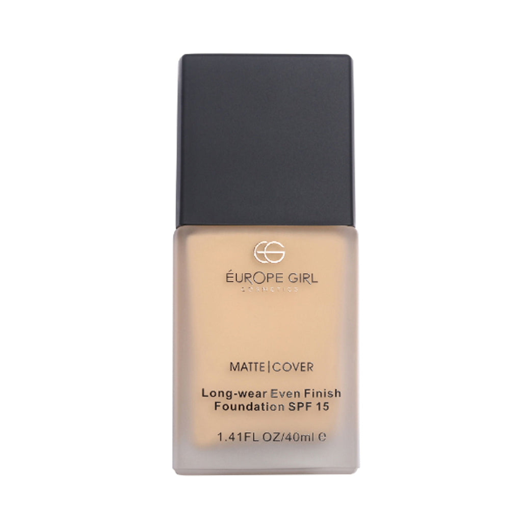 Europe Girl Matte Cover Foundation SPF 15 - 140 Medium Yellow Undertone | Grocsy