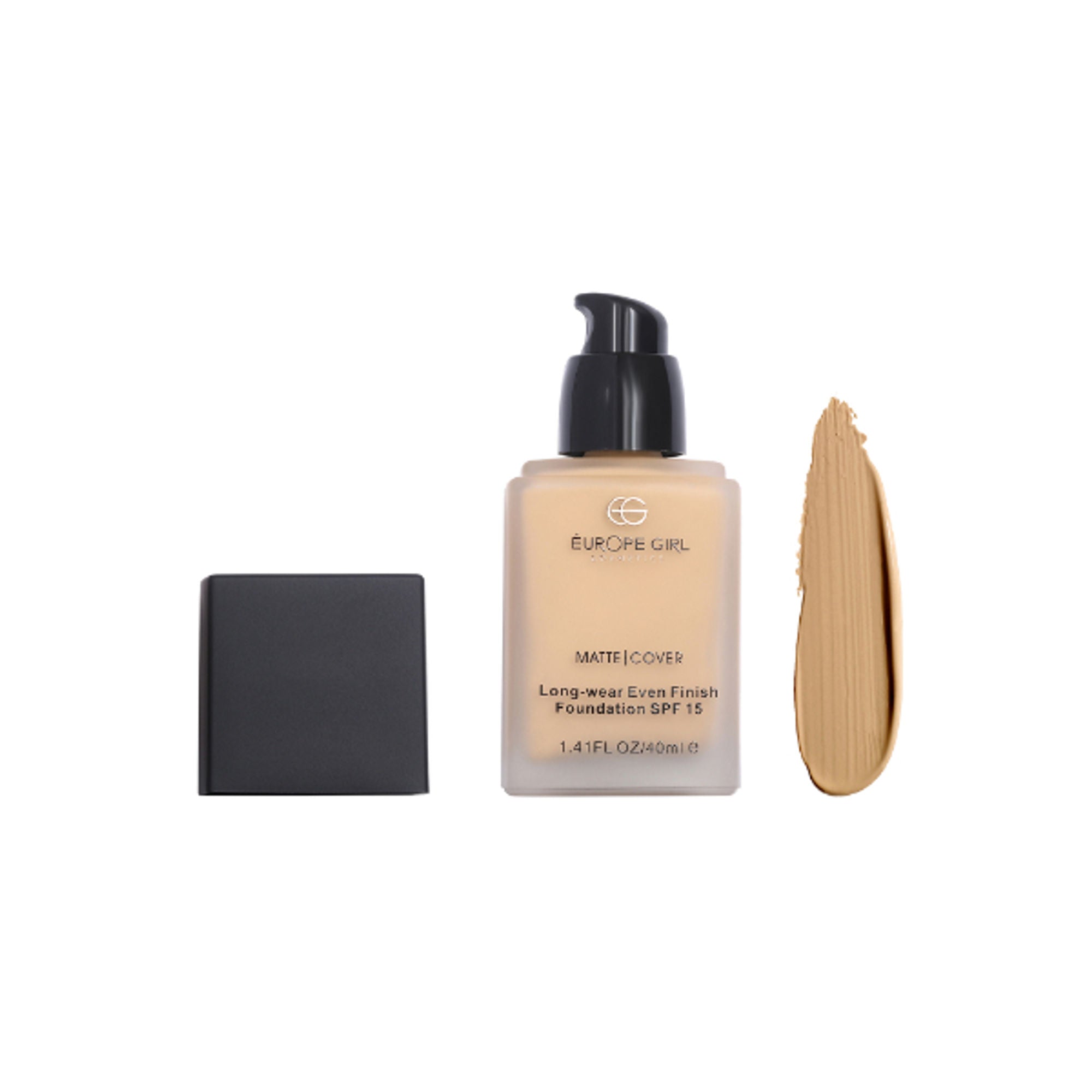 Europe Girl Matte Cover Foundation SPF 15 - 140 Medium Yellow Undertone | Grocsy
