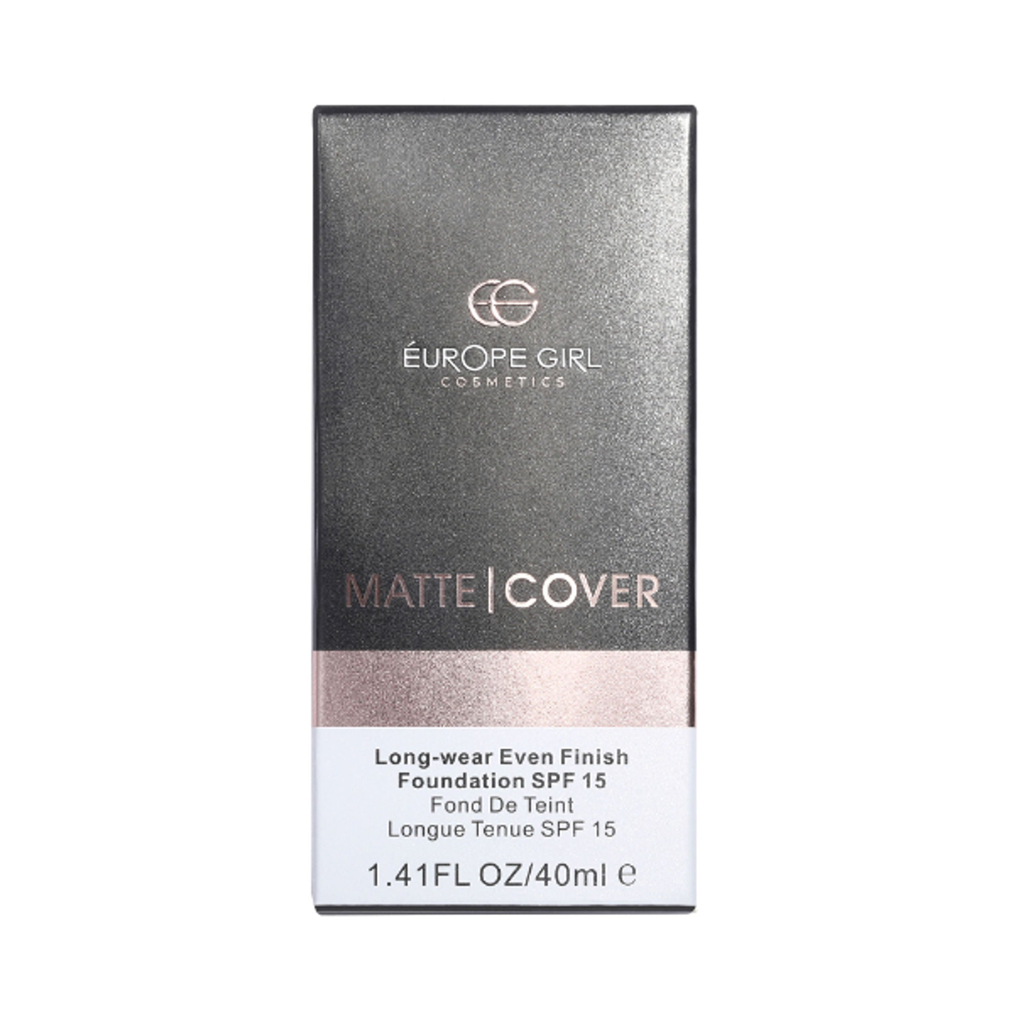 Europe Girl Matte Cover Foundation SPF 15 - 180 Medium Dark Natural Undertone | Grocsy