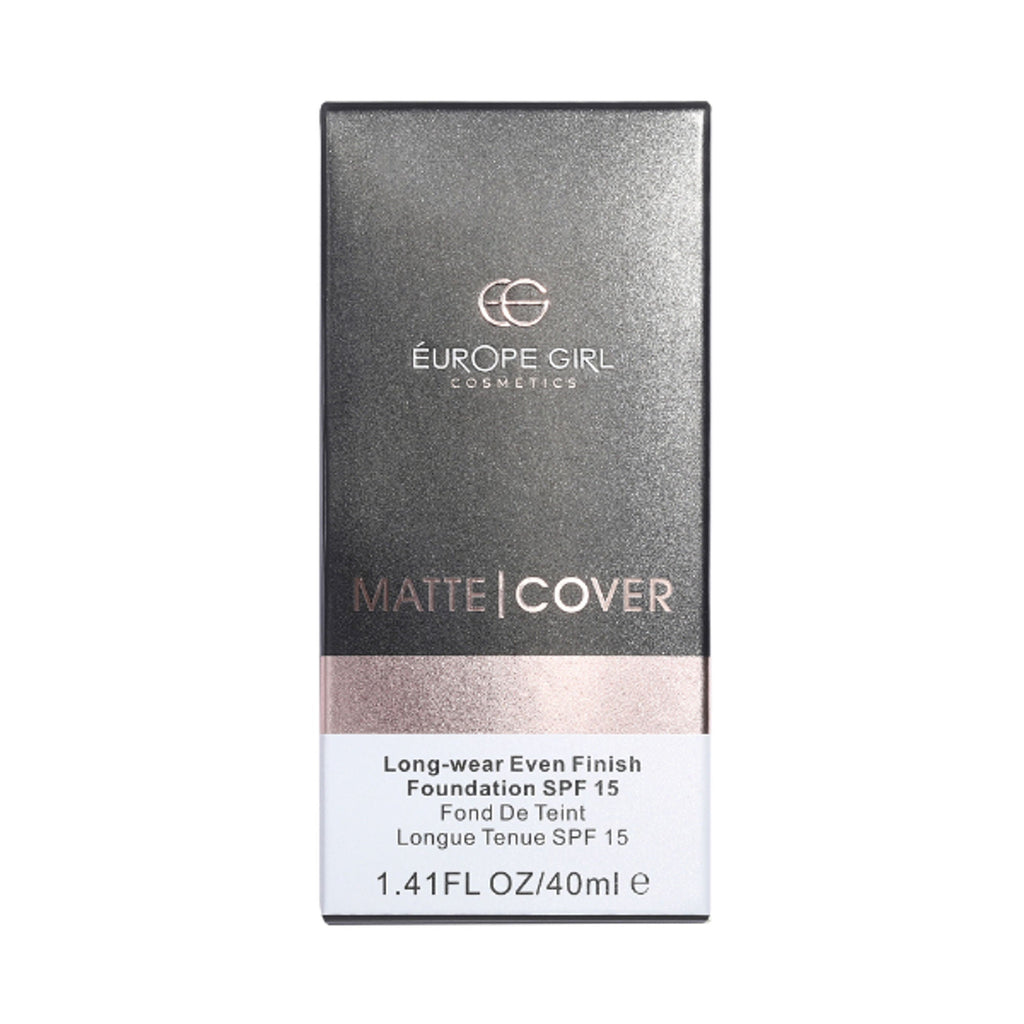 Europe Girl Matte Cover Foundation SPF 15 - 200 Dark Natural Undertone | Grocsy