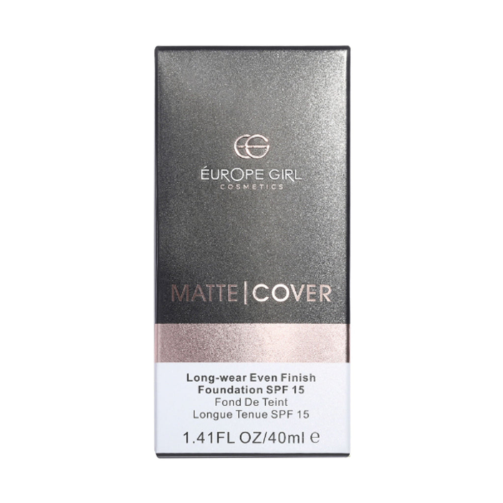 Europe Girl Matte Cover Foundation SPF 15 - 105 Light Natural Undertone | Grocsy