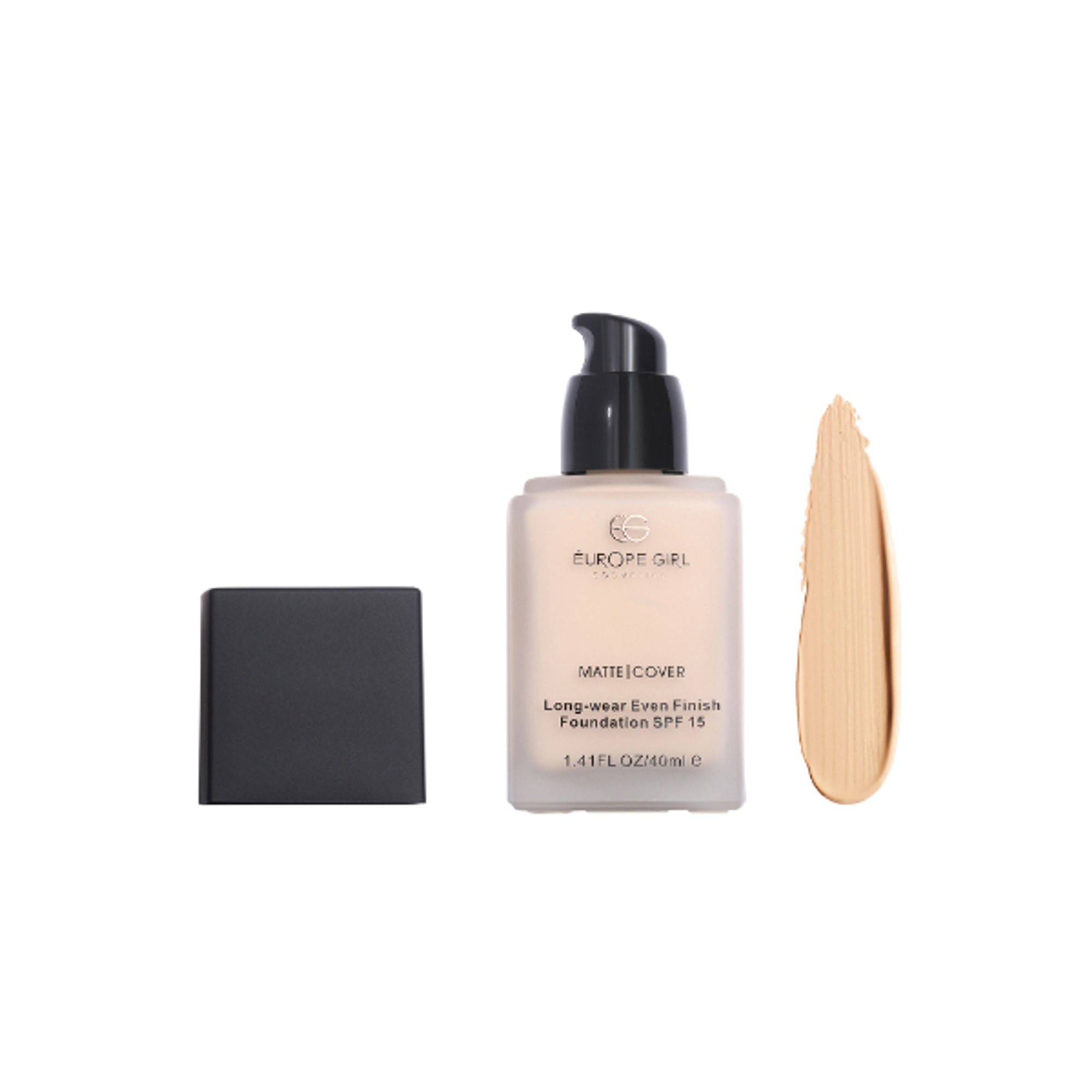 Europe Girl Matte Cover Foundation SPF 15 - 105 Light Natural Undertone | Grocsy