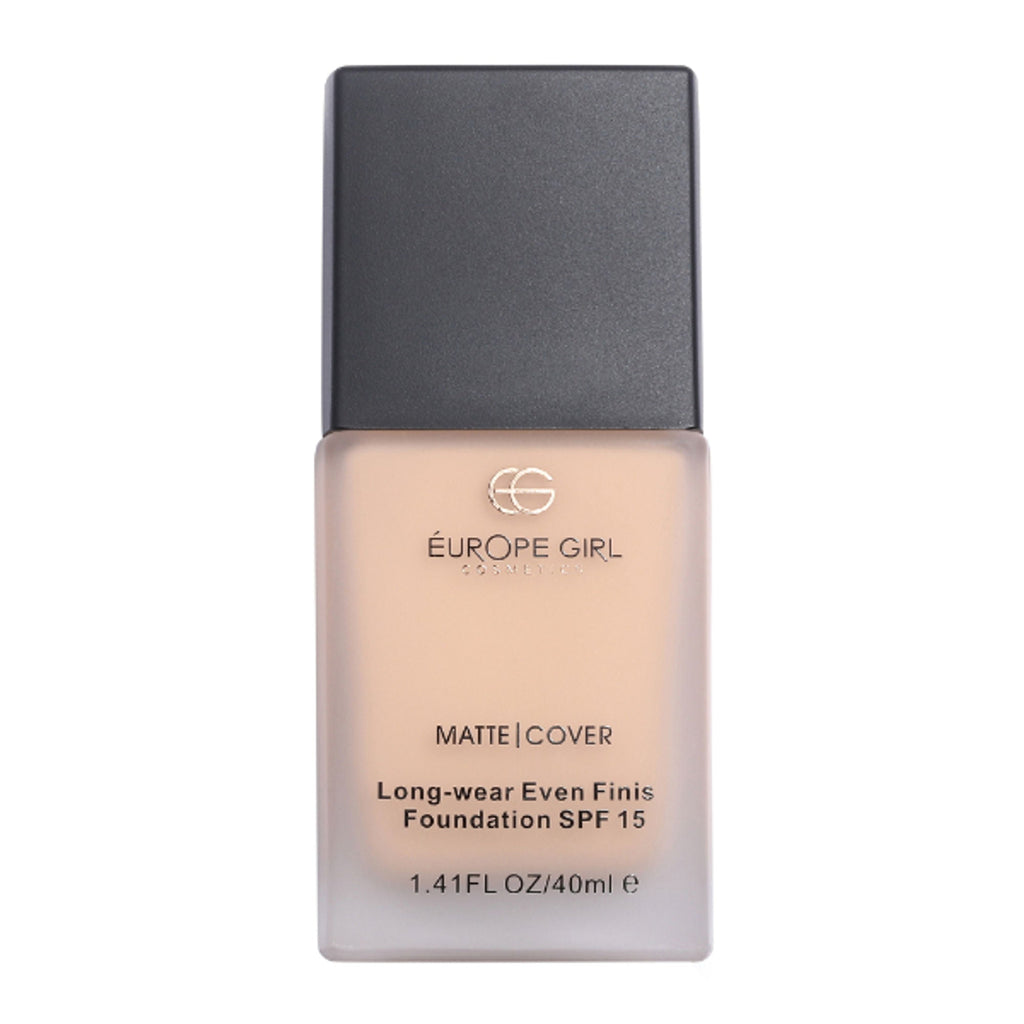 Europe Girl Matte Cover Foundation SPF 15 - 115 Light Pink Undertone | Grocsy