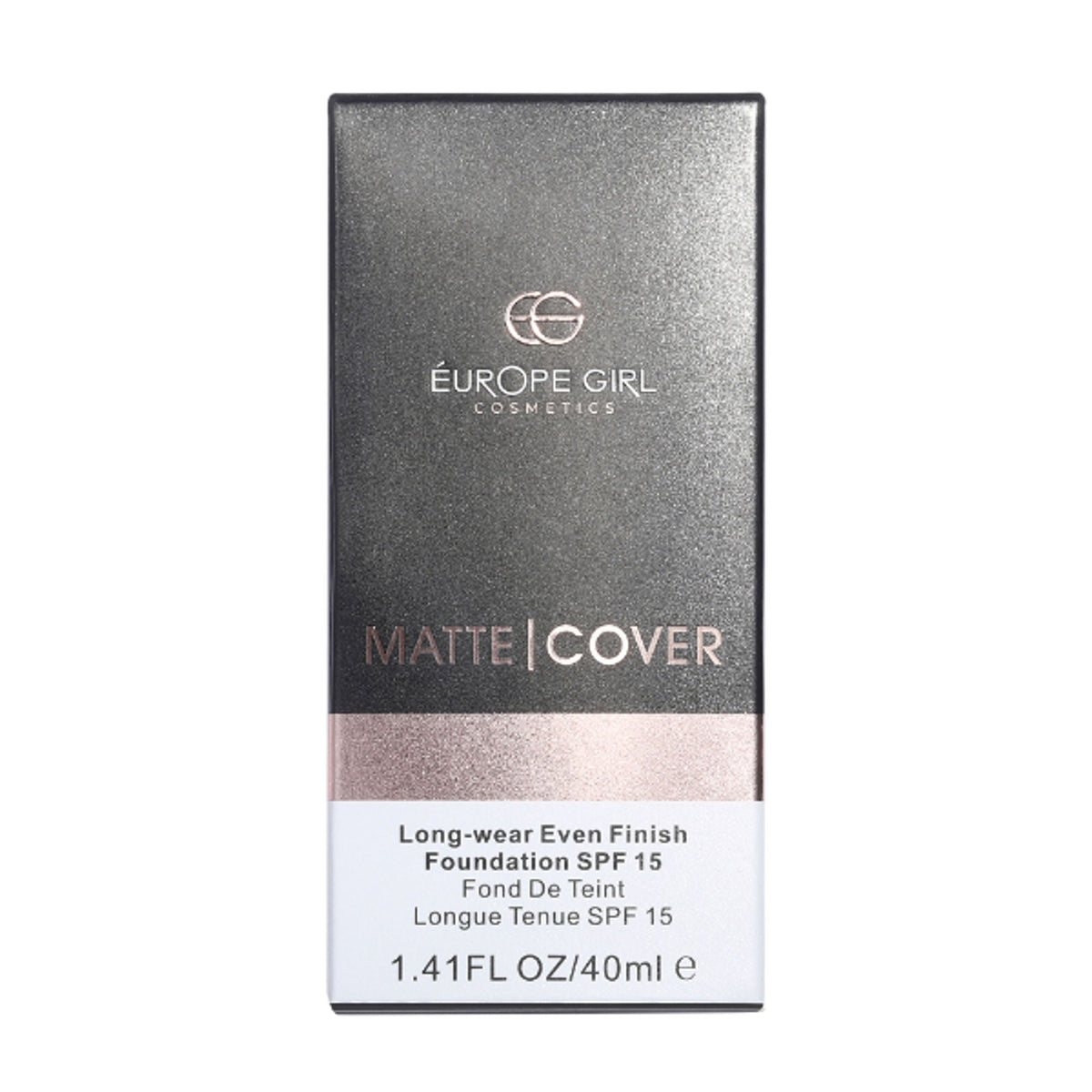 Europe Girl Matte Cover Foundation SPF 15 - 115 Light Pink Undertone | Grocsy
