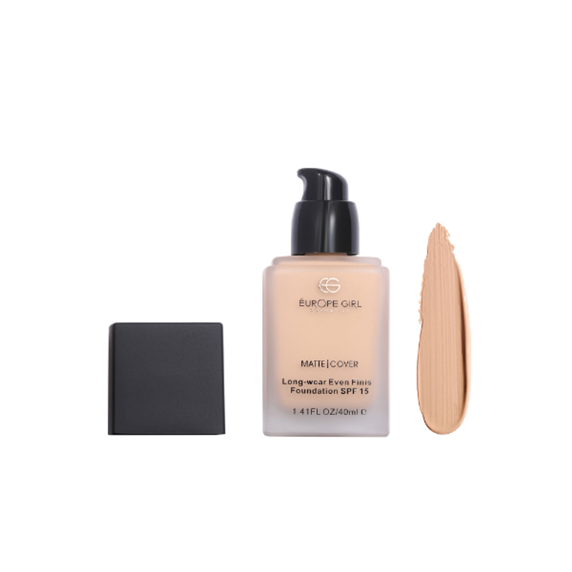 Europe Girl Matte Cover Foundation SPF 15 - 115 Light Pink Undertone | Grocsy
