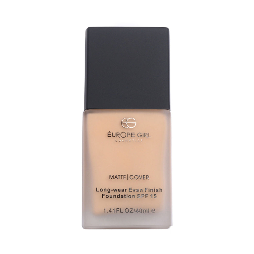 Europe Girl Matte Cover Foundation SPF 15 - 125 Medium Natural Undertone | Grocsy