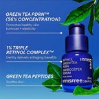 Innisfree 1% Retinol Green Tea VEGAN PDRN Ampoule - Anti-Aging, Brightening & Skin-Soothing Serum | Grocsy