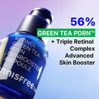 Innisfree 1% Retinol Green Tea VEGAN PDRN Ampoule - Anti-Aging, Brightening & Skin-Soothing Serum | Grocsy