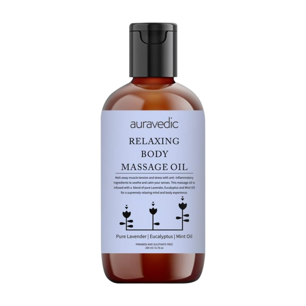 Auravedic Relaxing Body Massage Oil | Grocsy