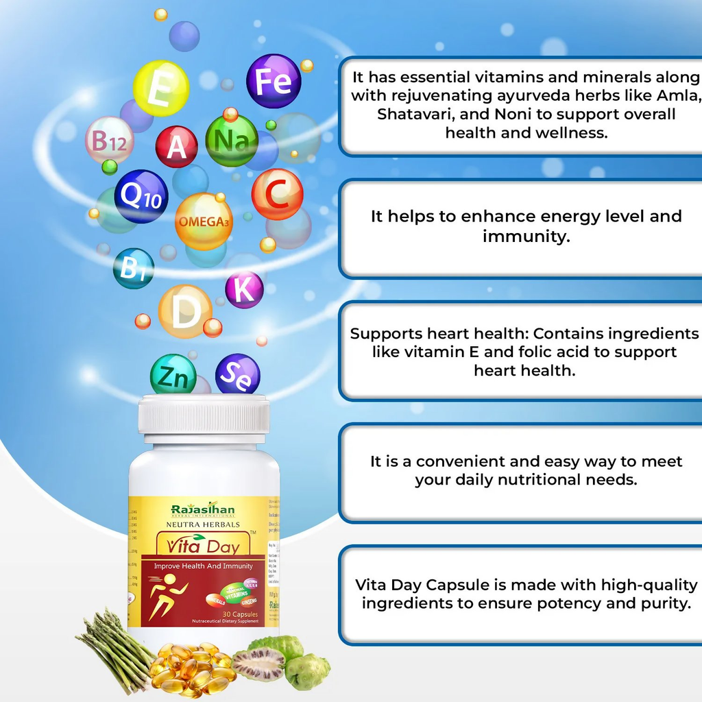 Rajasthan Herbals Neutra Herbals Vita Day Capsules | Grocsy