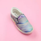 Tiny Bugs Unisex Sea Printed Slip Ons Sneakers - Grey | Grocsy