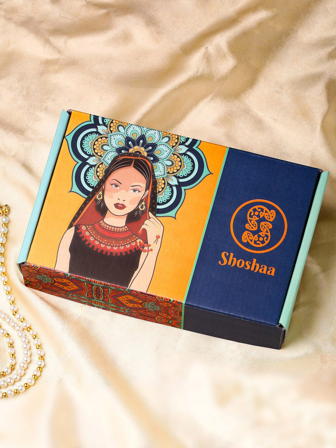 Shoshaa Maroon & Green Gold-Polished Contemporary Jhumkas Earrings | Grocsy