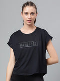 MKH Typography Printed Extended Sleeves Dri-FIT Relaxed Fit T-shirt | Grocsy