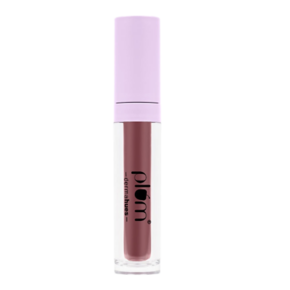 Plum Glassy Glaze Lip Lacquer 3-in-1 Lipstick + Lip Balm + Gloss 04 Blushing Babe | Grocsy