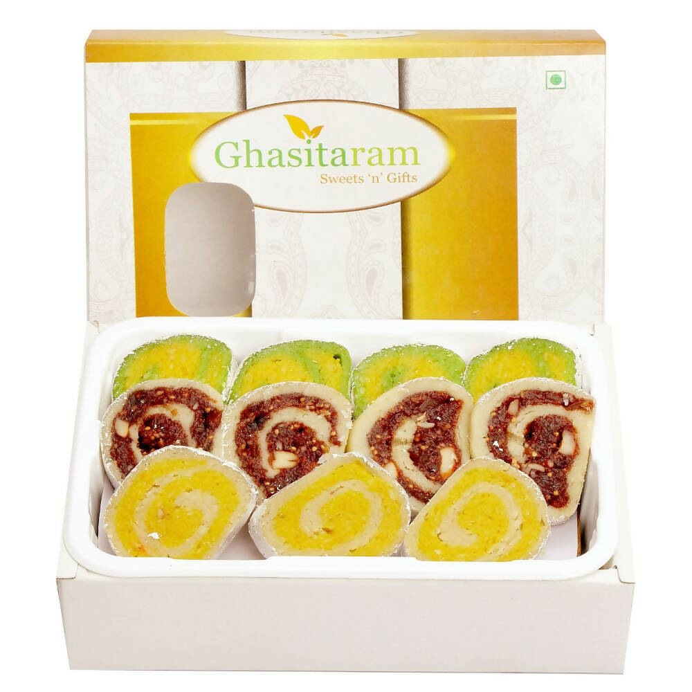 Ghasitaram Diwali Gifts Sweets Sugarfree Assorted Moons Box | Grocsy