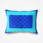 Vamika Printed Cotton Blue Bedsheet With Pillow Covers (LEOC_GADD_B) | Grocsy