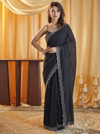 kasee Beads and Stones Silk Blend Saree | Grocsy