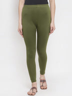 TAG 7 Women Pack Of 2 Solid Ankle-Length Leggings | Grocsy