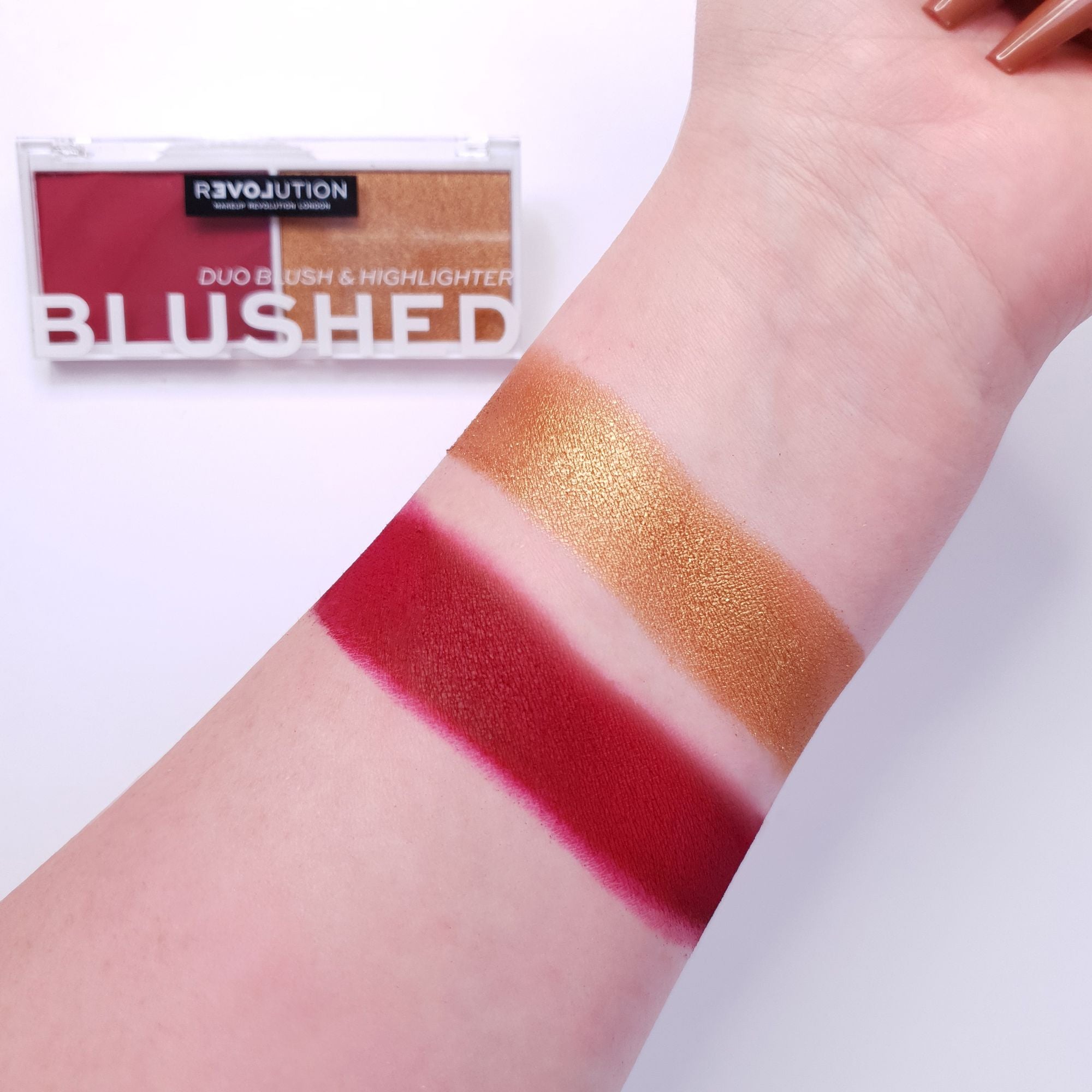 Revolution Relove Colour Play Blushed Duo Baby - Wishful | Grocsy