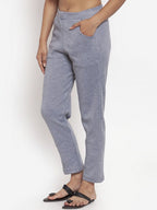 TAG 7 Women Grey Woolen Ankle-Length Leggings Pants | Grocsy