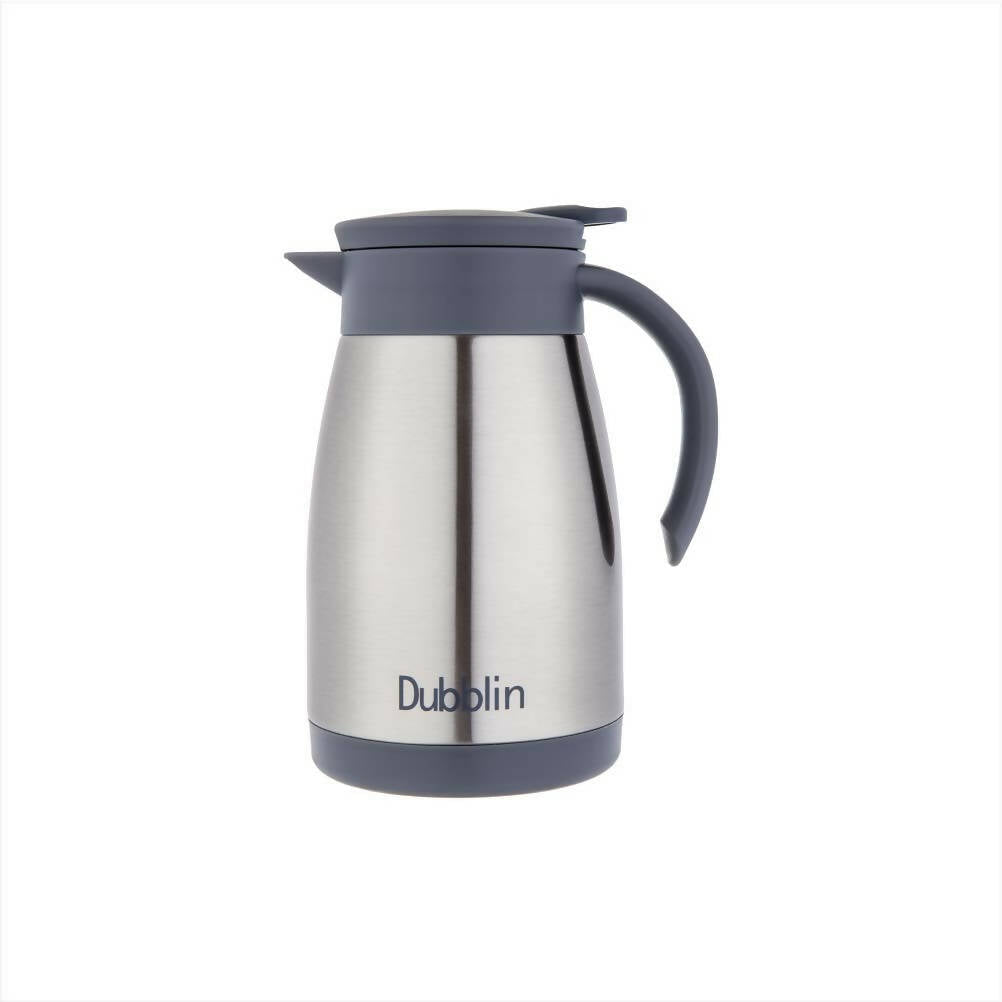 Dubblin Cafe Stainless Steel Double Wall Vacuum Insulated Thermos Flask | Grocsy