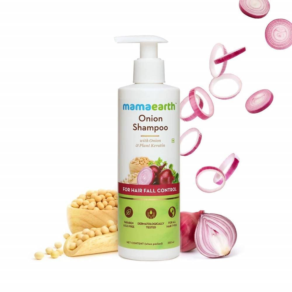 Mamaearth Onion Shampoo For Hair Fall Care | Grocsy