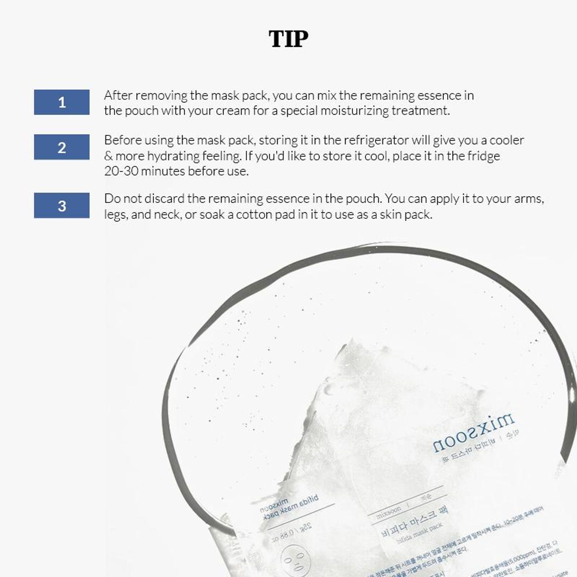 Mixsoon Bifida Mask Pack, Repairs Damaged Skin & Strengthens Barrier with Probiotics | Grocsy